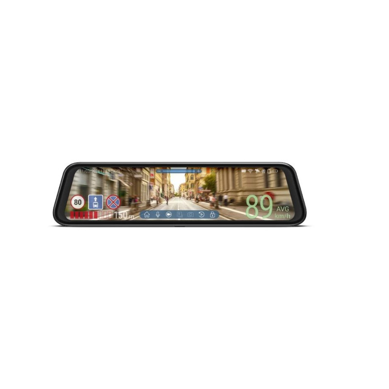 Viedais spoguļa auto reģistrators Navitel MR750 Advanced — Full HD, GPS, Wi‑Fi, G-sensors, cilpveida ieraksts