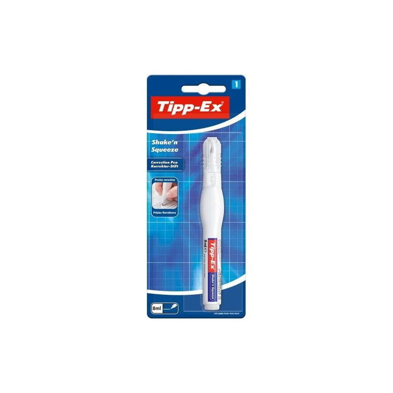 BIC korekcijas pildspalva Tipp-Ex Shake'n' Squeeze 8 ml