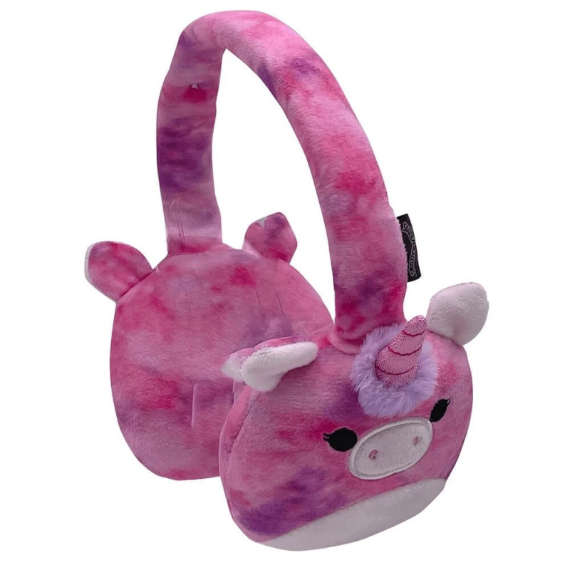 LAZERBUILT Squishmallows Lola the Unicorn Bluetooth Wireless Headphones for Kids - Purple / Pink