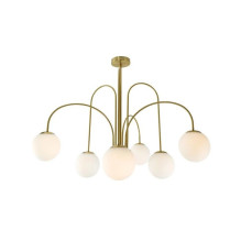 Piekares lampa KAFF 6XE27 Gold