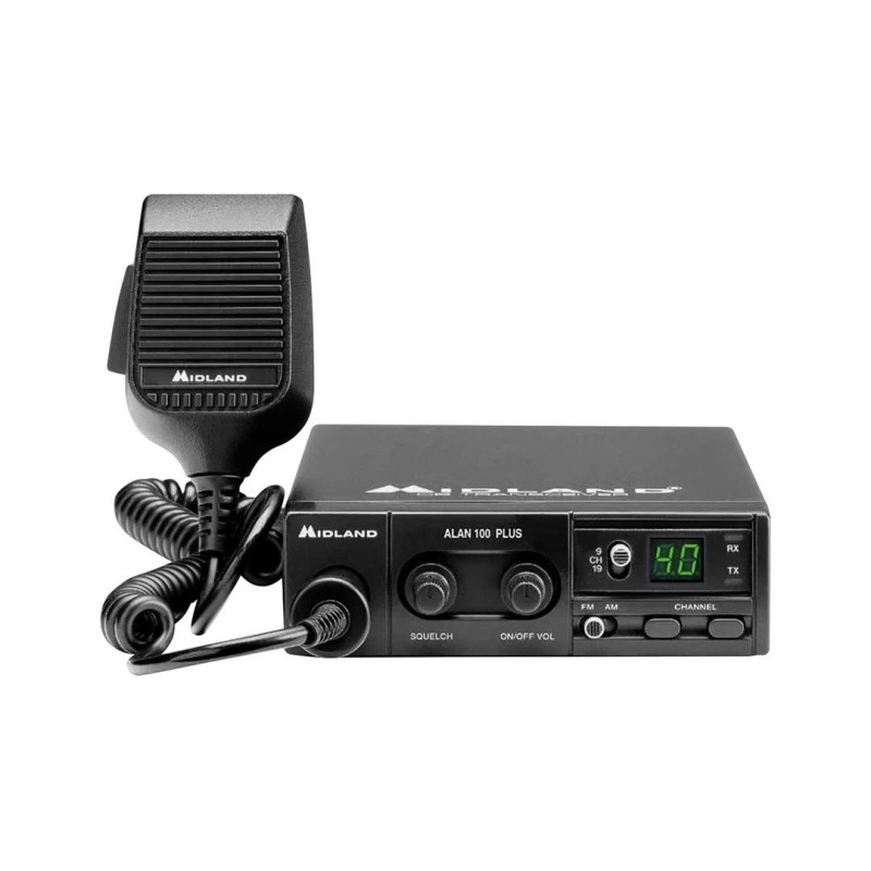 A-LAN Radio CB ALAN B PL 100+ Mobile CB Radio 40 Channels AM / FM