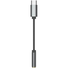 KZ AM01 USB-C DAC Adapter ar CX31993 mikroshēmu, 3,5 mm audio ligzda, Hi-Res 32-bit / 384 kHz, sudraba