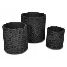 KETER SET OF 3 PLANTERS...