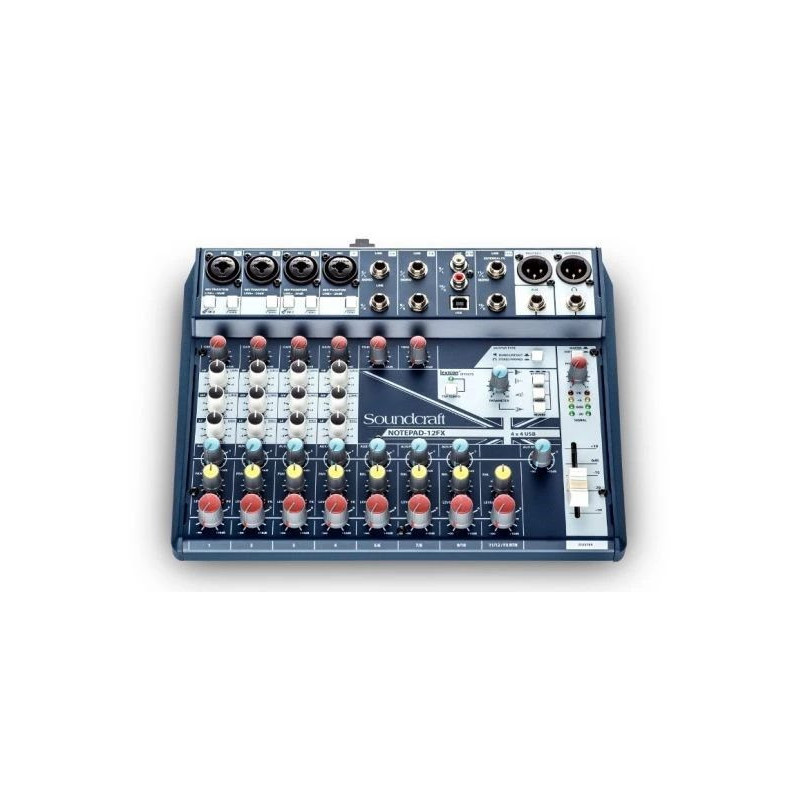 Soundcraft Notepad-12FX Analog Mixing Console with USB Audio Interface and Lexicon Effects
