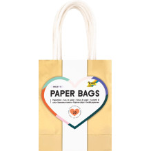Folia Paper Gift Bags Gold...