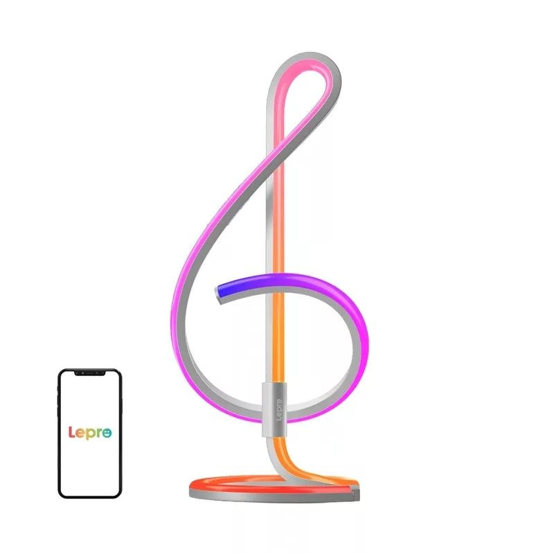 LEPRO TB2 RGB galda lampa ar mūzikas sinhronizāciju, Wi-Fi, balss vadību