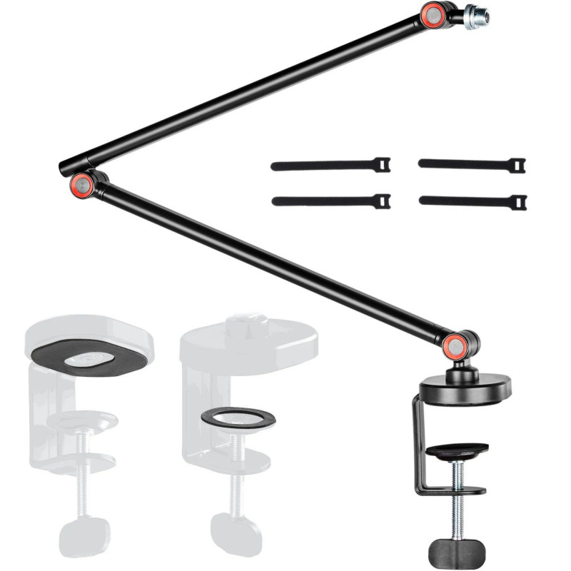 MOZOS SB44 Desktop Microphone Arm Stand Black