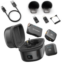 MOZOS MX4-DUAL 2.4 GHz Dual Wireless Microphone System for Smartphones