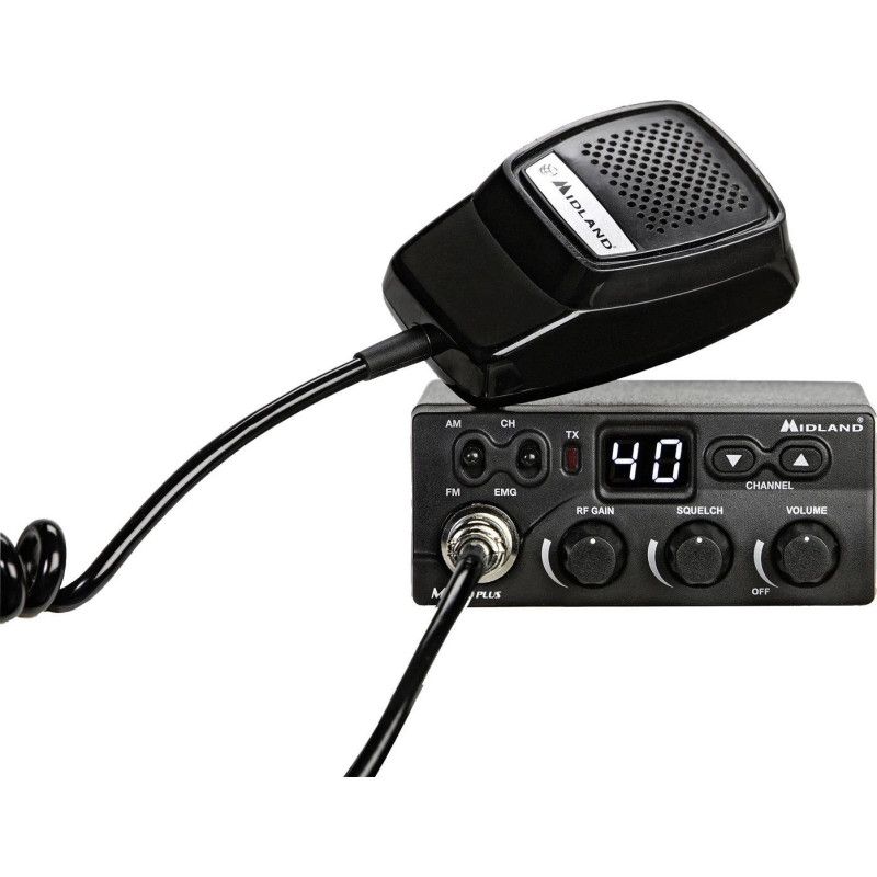 Midland C1169.01 Rokas CB radio 40 kanāli AM / FM