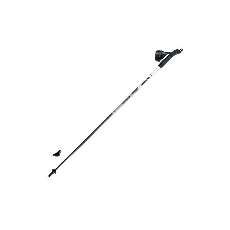 Gabel Stride Light FLS nūjošanas nūjas - fiksēta garuma 130 cm, 85% oglekļa šķiedra, melna / dzeltena