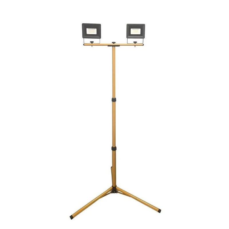 FLOODLIGHT E023E LED 2x20W 4000K IP65 Melns