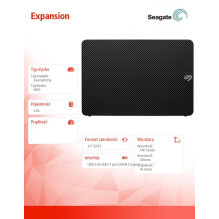 External hard drive HDD Seagate Expansion Desktop 4TB Black (STKP4000400)