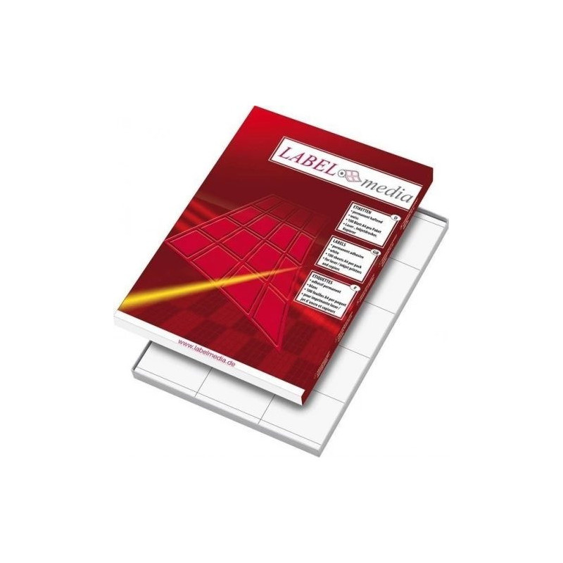Līmes etiķetes LabelMedia, A4, Balta 210x297 mm, 100 gab., 0707-750