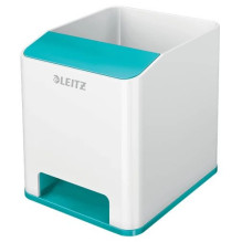 Leitz Sound Pen Holder WOW Zils, Balts