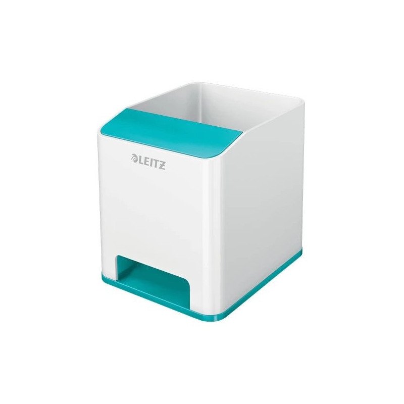 Leitz Sound Pen Holder WOW Zils, Balts