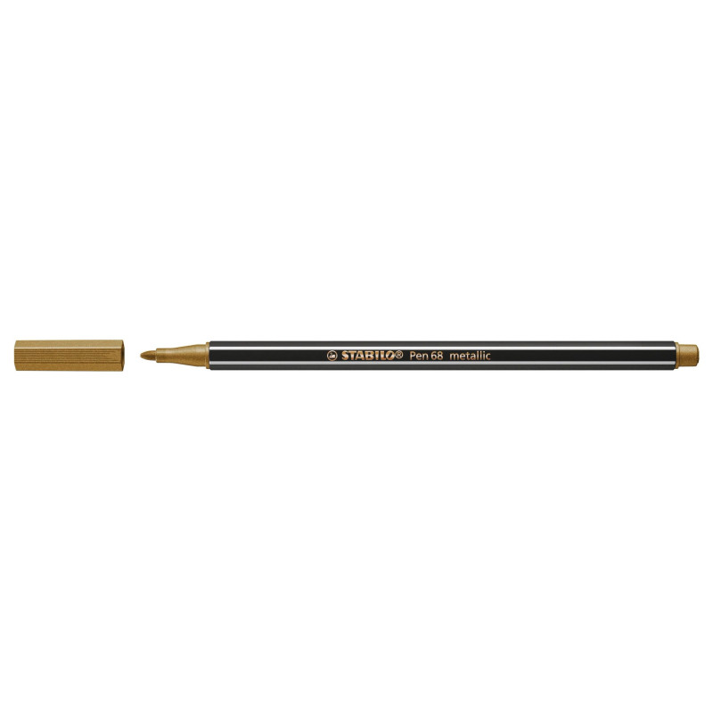 STABILO Pen 68 Metallic Fibre-Tip Pen - Copper - 1,4 mm - Hexagonal - Single Pen