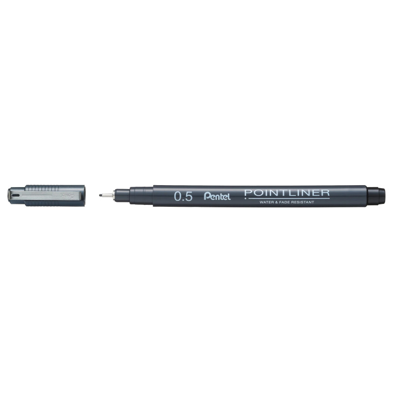 Pentel Pointliner Fineliner Black 0.5 mm