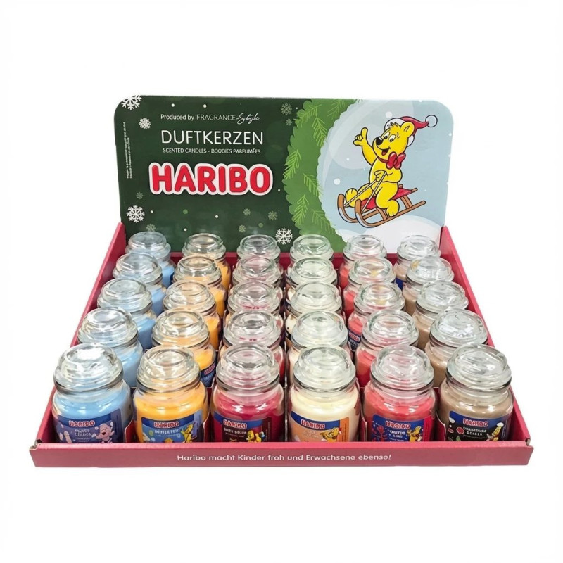 Stenda displejs Haribo A2173 30 x 85 g iepakojumiem - letes reklāmas stends