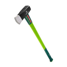 Verto 05G203 600 mm šķelšanas cirvis ar šķiedras stikla kātu un asmens aizsargu, 1,25 kg rūdīta tērauda galva, ergonomis