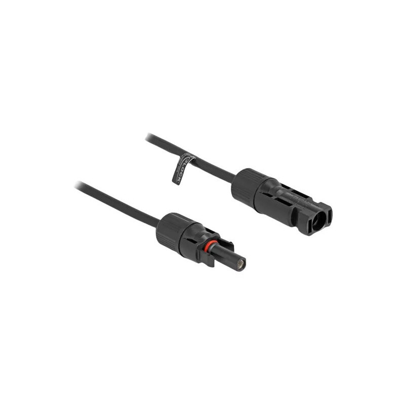 DeLOCK DL4 Saules kabelis 4 mm² vīrietis-sieviete 1 m melns