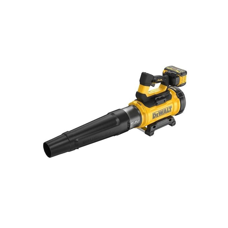 Bezvadu lapu pūtējs DeWalt DCMBL777X1-QW — bezsuku motors, 21,5 m³ / min, 258 km / h, 9 Ah akumulators, 3 ātruma iestatī