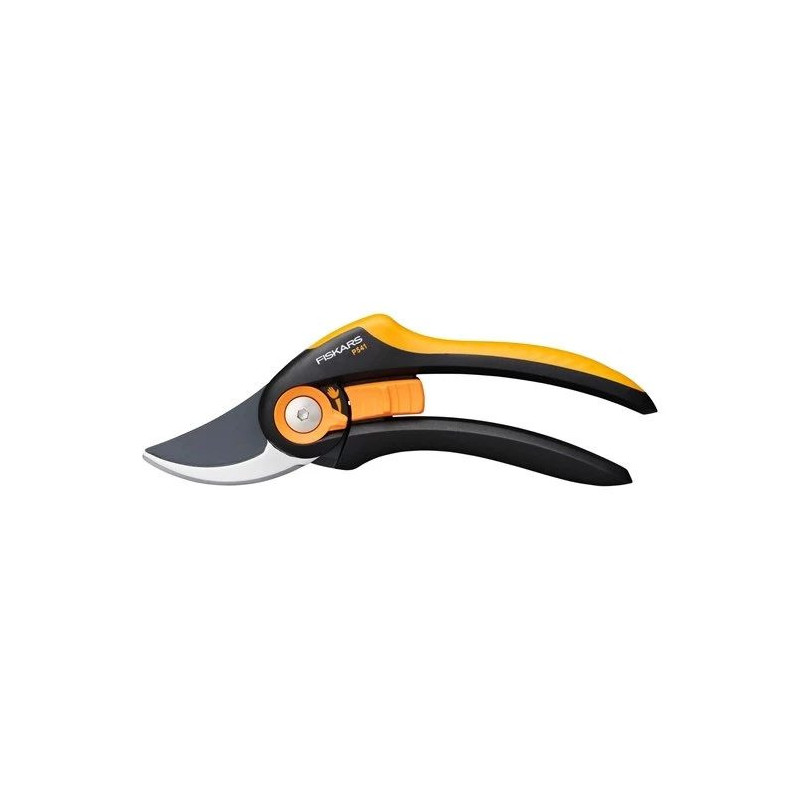 Fiskars Plus SmartFit P541 dārza grieznes ar apvedceļa asmeni, melnas, oranžas
