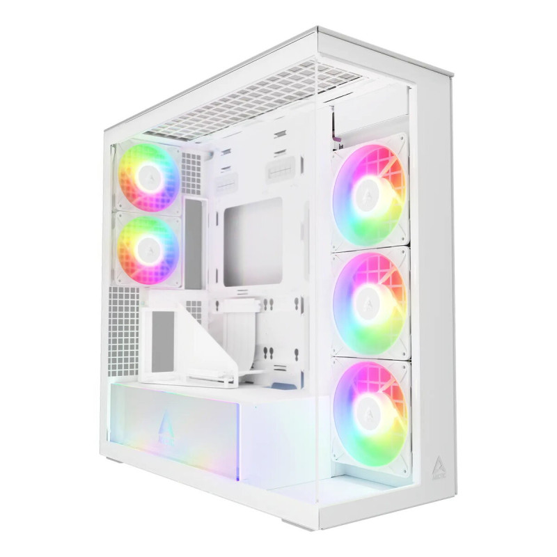 ARCTIC Xtender VG (White) E-ATX computer case with vertical GPU mounting