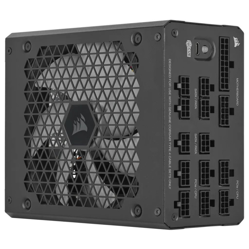 CORSAIR HX1000i 1000 W power supply - fully modular, ATX 3.0, 80 PLUS Platinum, low noise