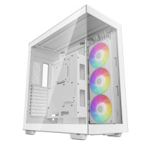 PC korpuss DeepCool CH780 WH Tower Balts — Full Tower, E-ATX, rūdīts stikls, aRGB, 48 cm GPU, 13.2 cm CPU dzesētājs