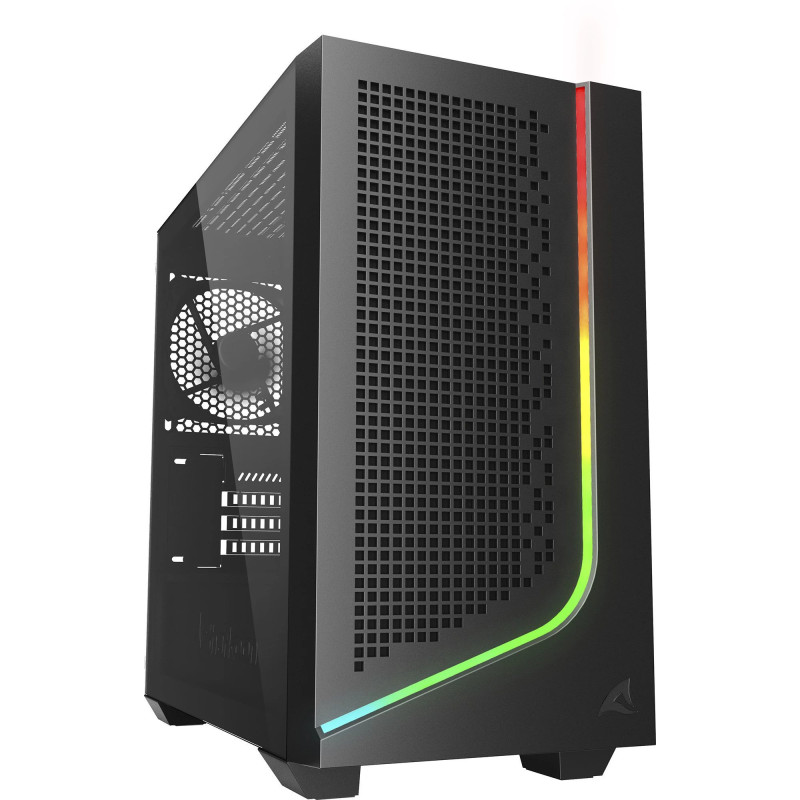 PC case Sharkoon J1000 ARGB mATX — mid-tower micro-ATX with ARGB lighting
