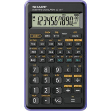 Sharp EL-501T zinātniskais kalkulators, 10 ciparu LCD, 131 funkcija, kabatas, melns SH-EL501TBVL