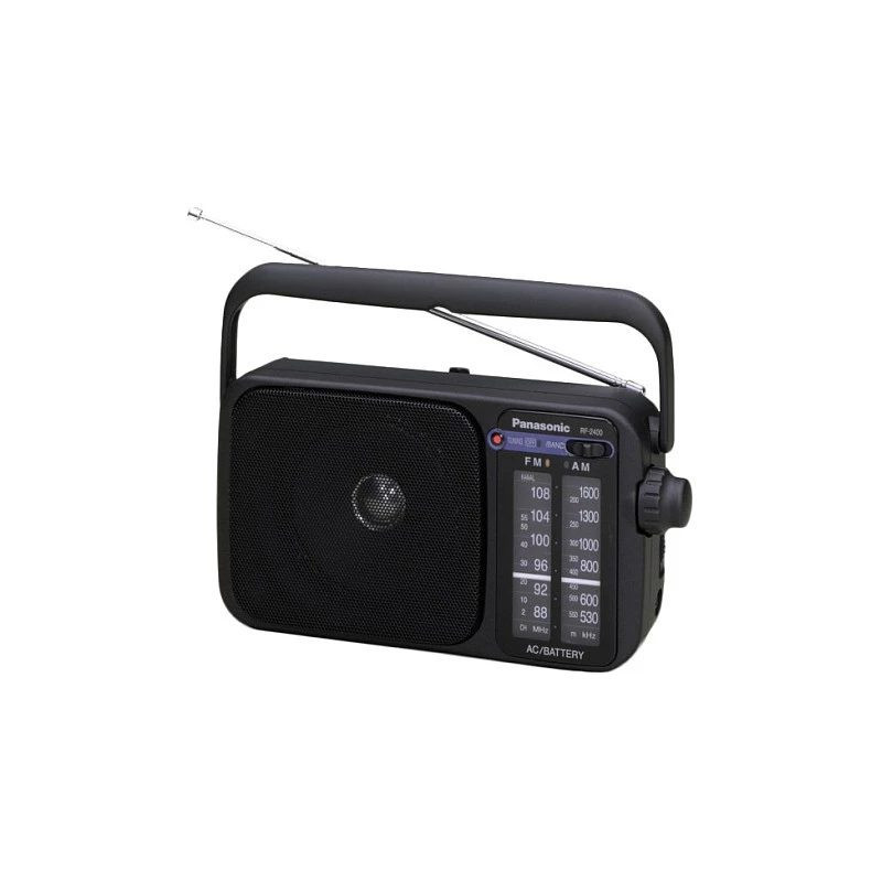 Panasonic RF-2400DEG-K pārnēsājams analogais AM / FM radio - melns
