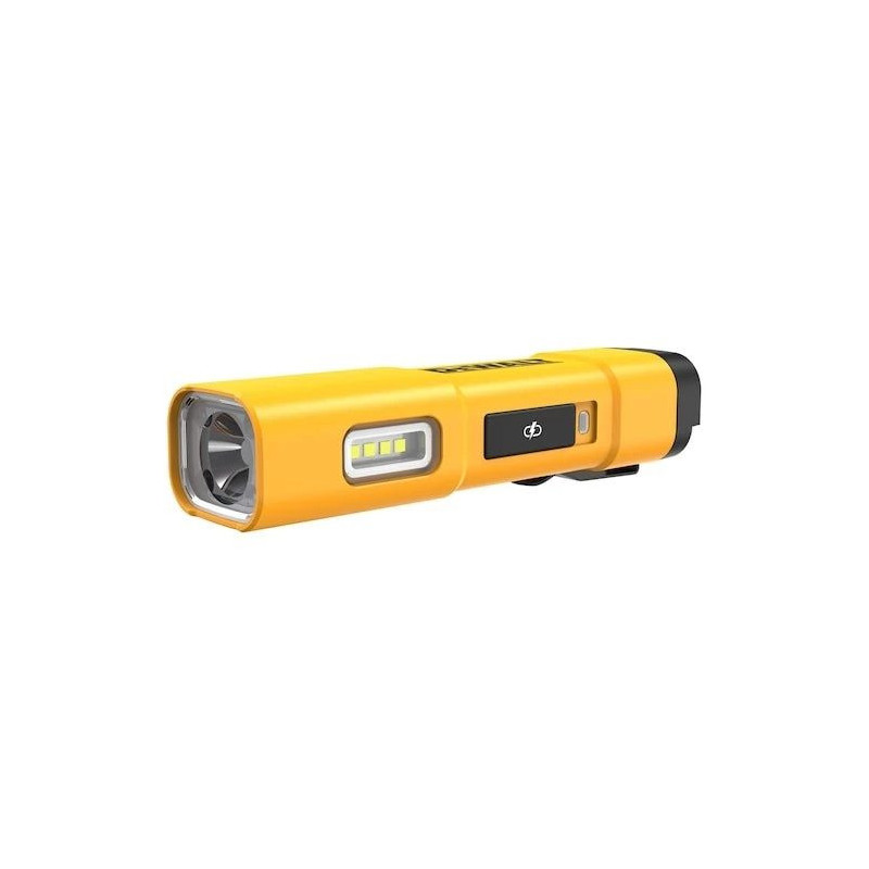 DEWALT BD-DCL183 LED lukturis 1300 lūmeni, IPX4 ūdens šļakstu aizsardzība, aviācijas alumīnijs, melns