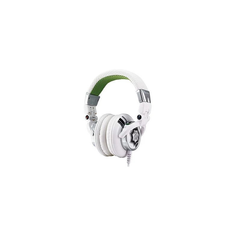 Thermaltake Tt eSPORTS Dracco baltais spēļu austiņas ar 50mm draiveriem, diviem 3.5mm savienotājiem un vadības moduli