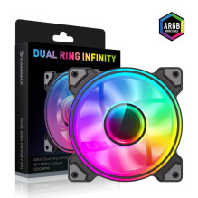 Gamemax DUAL RING INFINITY Melns - korpusa ventilators