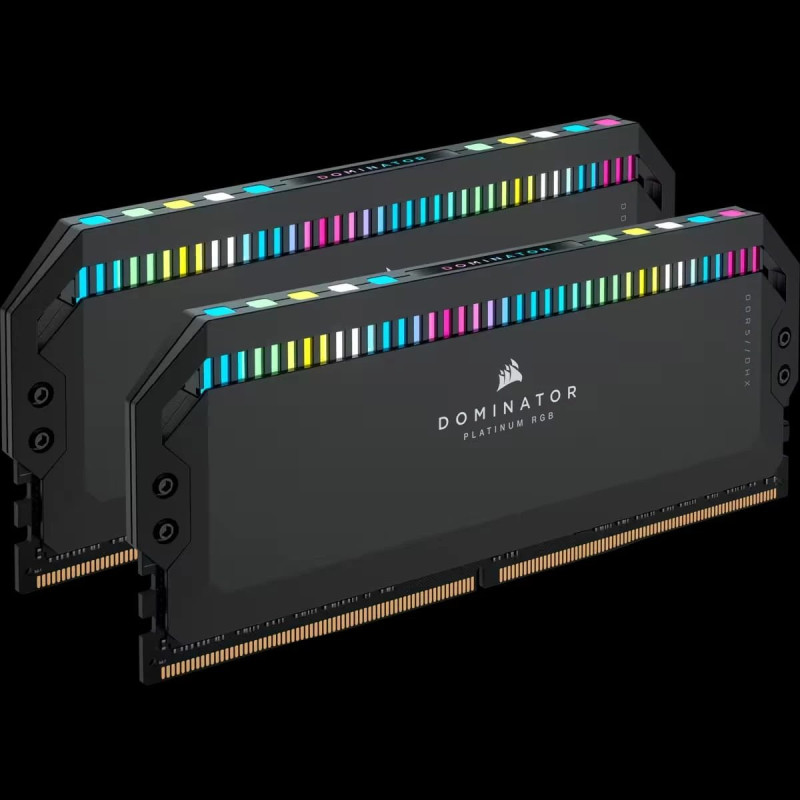 DIMM 32 GB DDR5-6400 (2x 16 GB) Dual Kit, Black Memory, CMT32GX5M2B6400C32, Dominator Platinum, INTEL XMP