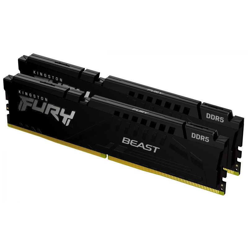 Kingston FURY Beast 16GB (2x8GB) DDR5 5600MT/s CL40 Memory Kit, Black