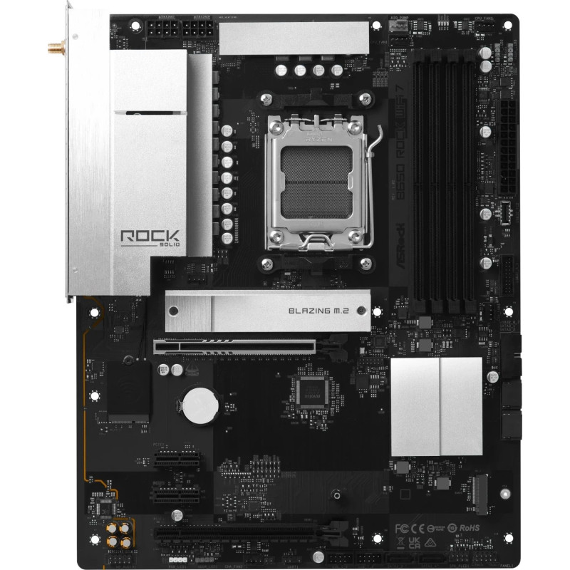 ASRock B650 Rock WiFi7 AM5 ATX pagrindinė plokštė