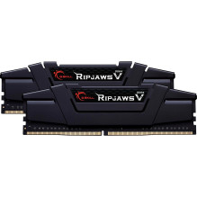 DIMM 64 GB DDR4-2666 (2x 32 GB) Dual Kit, black memory, F4-2666C19D-64GVK, Ripjaws V, INTEL XMP