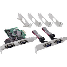 PCIe 4 portu RS-232...