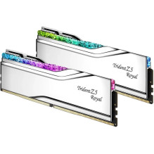 DIMM 32 GB DDR5-6400 (2x 16 GB) dviejų atminties modulių rinkinys, sidabrinė atmintis, F5-6400J3039G16GX2-TR5S, „Trident
