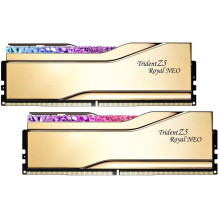 DIMM 32 GB DDR5-8000 (2x 16 GB) dviejų atminties modulių rinkinys, auksinė atmintis, F5-8000J3848H16GX2-TR5NG, „Trident 