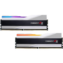 DIMM 32 GB DDR5-8000 (2x 16 GB) dvigubas rinkinys, sidabrinė/juoda atmintis, F5-8000J3848H16GX2-TZ5RS, „Trident Z5 RGB“,