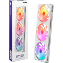 NZXT F360 RGB White Reverse...