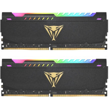 32 GB Patriot DIMM 3600 (2x 16 GB) Dual-Kit (schwarz, PVSR432G360C8K, Viper Steel RGB, INTEL XMP)
