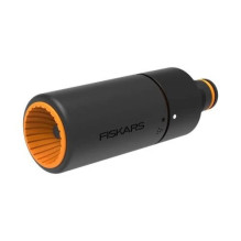 Fiskars 1027088 šļūtenes sprausla ar bezpakāpju smidzināšanas regulēšanu, melna / oranža