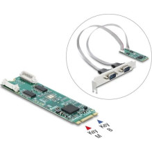 Delock M.2 Card to 2 x...