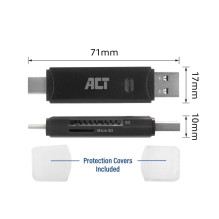 Karšu lasītājs ACT USB-C /...