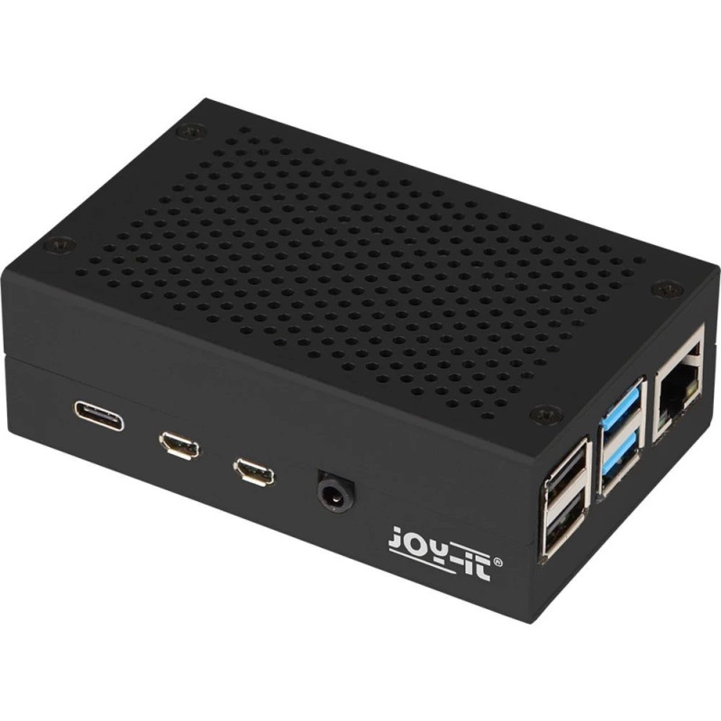 Aluminum Body Raspberry Pi 4B JYT RB-AlucaseP4+01B, Black