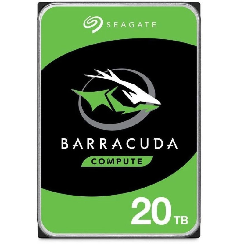 Seagate Barracuda 20TB Internal Hard Drive 7200 RPM 512 MB 3.5 inch Serial ATA